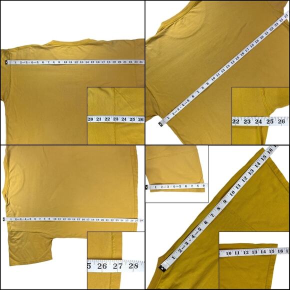 Fruit of the Loom Men's Short Sleeve Crew Neck Tee Shirt Yellow Work Clothes - Picture 11 of 11